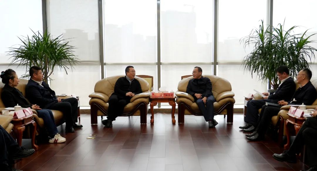 骆东升与中国供销集团副总经理刘勇举行工作会谈